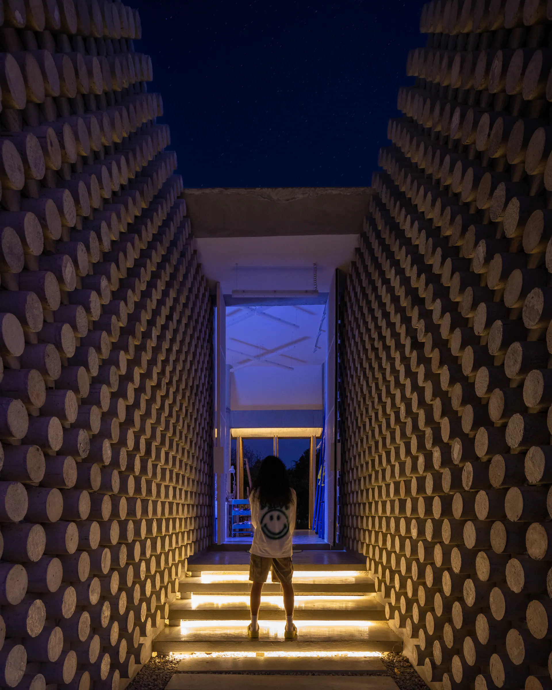 Furnish Studio bamboo facade